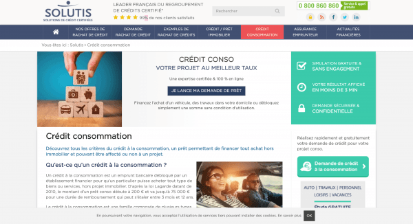 Solutis - Crédit consommation jusqu'à 75 000 €